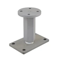 PITZL HEAVY DUTY Post Base M30 Height Adjustable 150mm High Round Upper Plate – product display image; Steel, Application Timber Construction, Range PTP plus