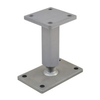 PITZL HEAVY DUTY Post Base M30 Height Adjustable 175mm High Rectangular Upper Plate