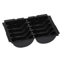 The TANOS Sys3 Accessory ABRASIVES Base Insert is designed for efficient storage of abrasives suitable for models M237 and M337.