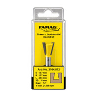 FAMAG 3104 Dovetail 12.7 x 12.7 8mm Router Bit - Display