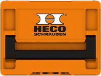HECO Systainer for Tools and Screw Storage Box M237 SYS³ Deep Orange Systainer
