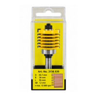 FAMAG 3158 Router Bit 39.7mm x 34mm 1/2" Shank Finger Jointing Ball Bearing