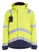 BLAKLADER 4837 High Vis Yellow Rain Jacket Reflective Tape
