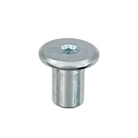 RAMPA ROUND RFL M6 Blind Nut with Head Diameter 17mm in Silver Zinc available from Craftsman Hardware in Melbourne Australia
