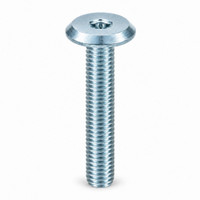 RAMPA KF Bolt Flat Head M8 50mm Hex 5 mm Steel Silver Zinc