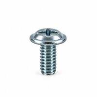 RAMPA TXSR M4 x 10 mm Steel Silver Zinc Furniture Connector - Front