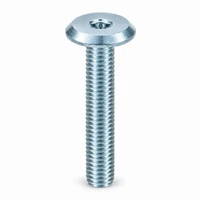 RAMPA KF Bolt Flat Head M8 16mm Hex 5 mm Steel Silver Zinc