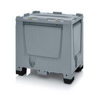 AUER Big Box Silver Grey with SA / SC Locking System — BBG 86 SASC – product display image; HD-PE, 60 wide, 83 high, Application Bulk Storage & Transport