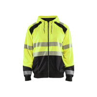 BLAKLADER 3546 High Vis Hoodie Hi-Vis Yellow / Black (Men) in Polyester Jersey