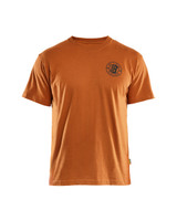 BLAKLADER T-Shirt 9420 Mens Rust Brown T-Shirt in Cotton