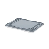 AUER Place-on Lids for Euro Containers Silver Grey — DE 86