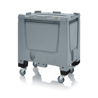 AUER Big Box Silver Grey with SA / SC Locking System — BBG 86R SASC – product display image; HD-PE, 60 wide, 96 high, Application Bulk Storage & Transport
