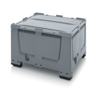 AUER Big Box Silver Grey with SC Locking System — BBG 1210 SC – product display image; HD-PE, 100 wide, 83 high, Application Bulk Storage & Transport