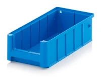 The AUER Storage ORGANIZER BIN RK31509 is a durable plastic storage solution designed for efficient organization in warehouses or garages.