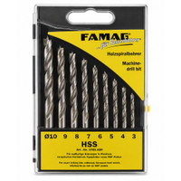 FAMAG 1591 Brad Point Drill Bit Set 3-10mm