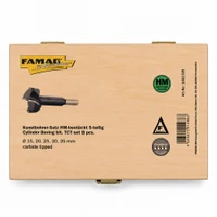 FAMAG 1662 TCT Forstner Bit Set 15, 20, 25, 30, 35 mm Centre Point