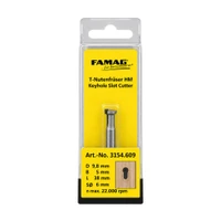 FAMAG 3154 Router Bit 9.8mm x 5mm 6 Shank Slotting