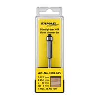 FAMAG 3101 Router Bit 1/2" x 25.4mm 6 Shank Flush Trim