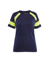 Upgrade your work wardrobe with the Blaklader t-shirt in Navy Blue, made from durable Cotton to withstand the demands of daily tasks.