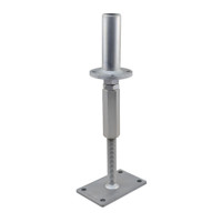 PITZL 10930 Post Base M24 Height Adjustable 305mm High Pipe Upper Connection