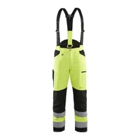 BLAKLADER 1920 High Vis Bib Overall Hi-Vis Yellow / Black (Men) in Water Repellent PolyCotton