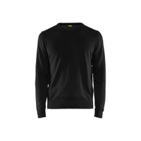 BLAKLADER 3591 Sweater Black (Women) in Cotton Knit – product display image; Features 100% cotton