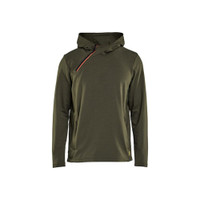 BLAKLADER 3594 Hoodie Forest Night (Men) in Cotton – product display image; Features Moisture wicking; Temperature regulating
