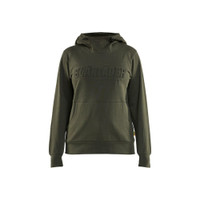BLAKLADER 3560 Craftsman Hoodie Forest Night (Women) in Cotton French Terry 320 gsm – product display image; Holster Pockets false, Features 100% cotton; Kangaroo pocket
