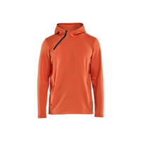 BLAKLADER 3594 Hoodie Orange / Rust (Men) in Cotton – product display image; Features Moisture wicking; Temperature regulating