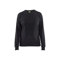 BLAKLADER 3405 Sweater Black (Women) in Cotton French Terry 320 gsm