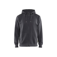 BLAKLADER 3366 Craftsman Hoodie Mid Grey (Men) in Cotton French Terry 320 gsm