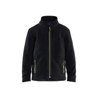 BLAKLADER 5206 Fleece Sweater Black / Hi-Vis Yellow (Children) in Micro Fleece