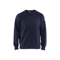 BLAKLADER 3477 Flame Resistant Sweater Navy Blue (Men) in Inherent Flame-Resistant Fleece