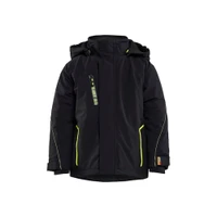 BLAKLADER 5210 Winter Jacket Black / Hi-Vis Yellow (Children) in Waterproof Stretch Polyamide
