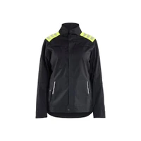 BLAKLADER 4070 Jacket Black / Hi-Vis Yellow (Women) in Inherent Flame-Resistant Ripstop