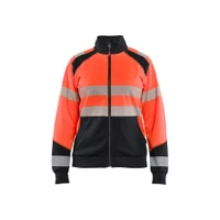 BLAKLADER 3508 High Vis Sweater Hi-Vis Red / Black (Women) in Polyester Jersey