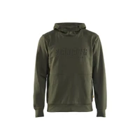 BLAKLADER 3530 Craftsman Hoodie Forest Night (Men) in Cotton French Terry 320 gsm – product display image; Holster Pockets false, Features 100% cotton; Kangaroo pocket
