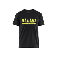 BLAKLADER 9215 Craftsman T-Shirt Black / Hi-Vis Yellow (Men) in Lightweight Cotton Single Jersey