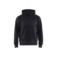 BLAKLADER 3478 Flame Resistant Hoodie Black (Men) in Inherent Flame-Resistant Fleece – product display image; Features Inherent flame resistant; Antistatic quality; Soft, brushed inner; Kangaroo pocket