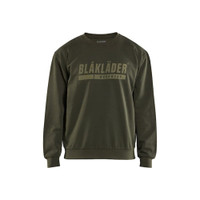 BLAKLADER 3534 Sweater Forest Night (Men) in Cotton French Terry 320 gsm