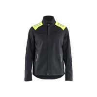 BLAKLADER 4407 Jacket Black / Hi-Vis Yellow (Men) in Inherent Flame-Resistant Ripstop