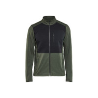 BLAKLADER 3548 Sweater Autumn Green / Black (Men) in Polyester Fleece