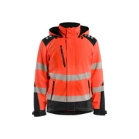 BLAKLADER 4400 High Vis Softshell Jacket Hi-Vis Red / Black (Men) in Waterproof 4-Way Stretch Softshell