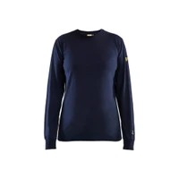 BLAKLADER 3467 T-Shirt Navy Blue (Women) in Inherent Flame-Resistant Jersey