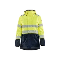 BLAKLADER 4449 Multinorm Jacket Hi-Vis Yellow / Navy Blue (Women) in Waterproof Inherent Flame-Resistant Laminate