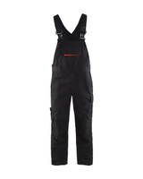 Experience ultimate comfort in the BLAKLADER Black / Red Bib-Overalls (2695)—designed with Kneepad Pockets, Stretch and crafted from Ripstop.