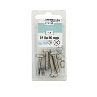 Made from A2 stainless steel (Grade 304), they provide excellent resistance to rust and corrosion, making them suitable for both indoor and outdoor applications.