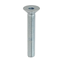 RAMPA TYPE KS M6 Countersunk Head Bolts in Silver Zinc