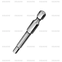RAMPA Type 506 Hex Drive Bits (DIN 3126-Form E 6.3 shank, 4.1mm wrench) for assembling original RAMPA nut insert