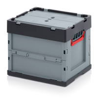 AUER Packaging foldable boxes with lid combine the protection of a closed storage container with the space-saving advantages of a collapsible design.